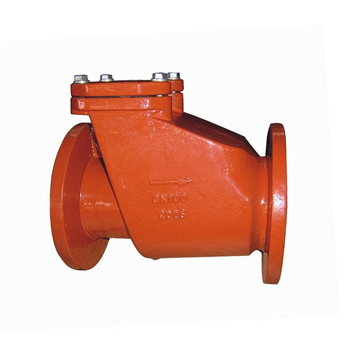 Swing check valve, Rubber Coated Disc, DIN standard, Flanged, PN10/16