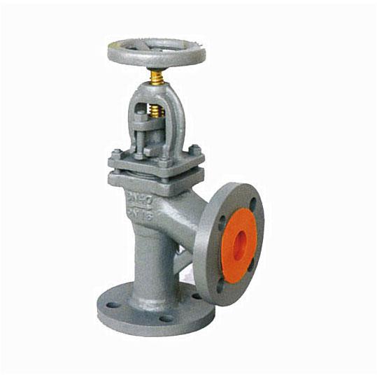 Cast iron angle globe valve DIN